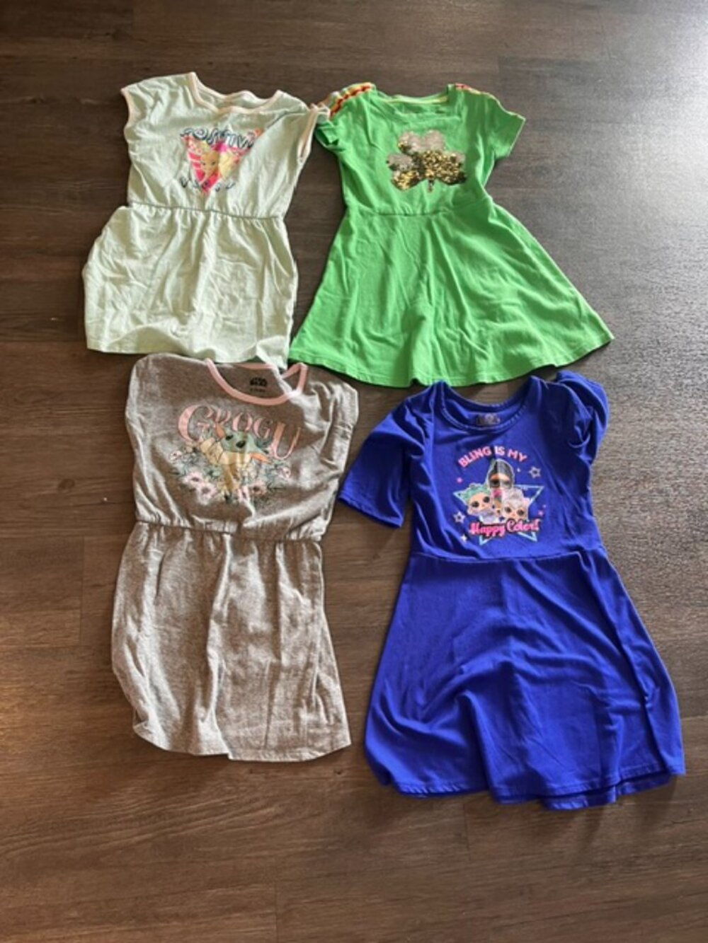 GIRLS DRESSES  CASUAL  LOT OF 4